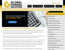 Tablet Screenshot of globalfundingsolutions.biz